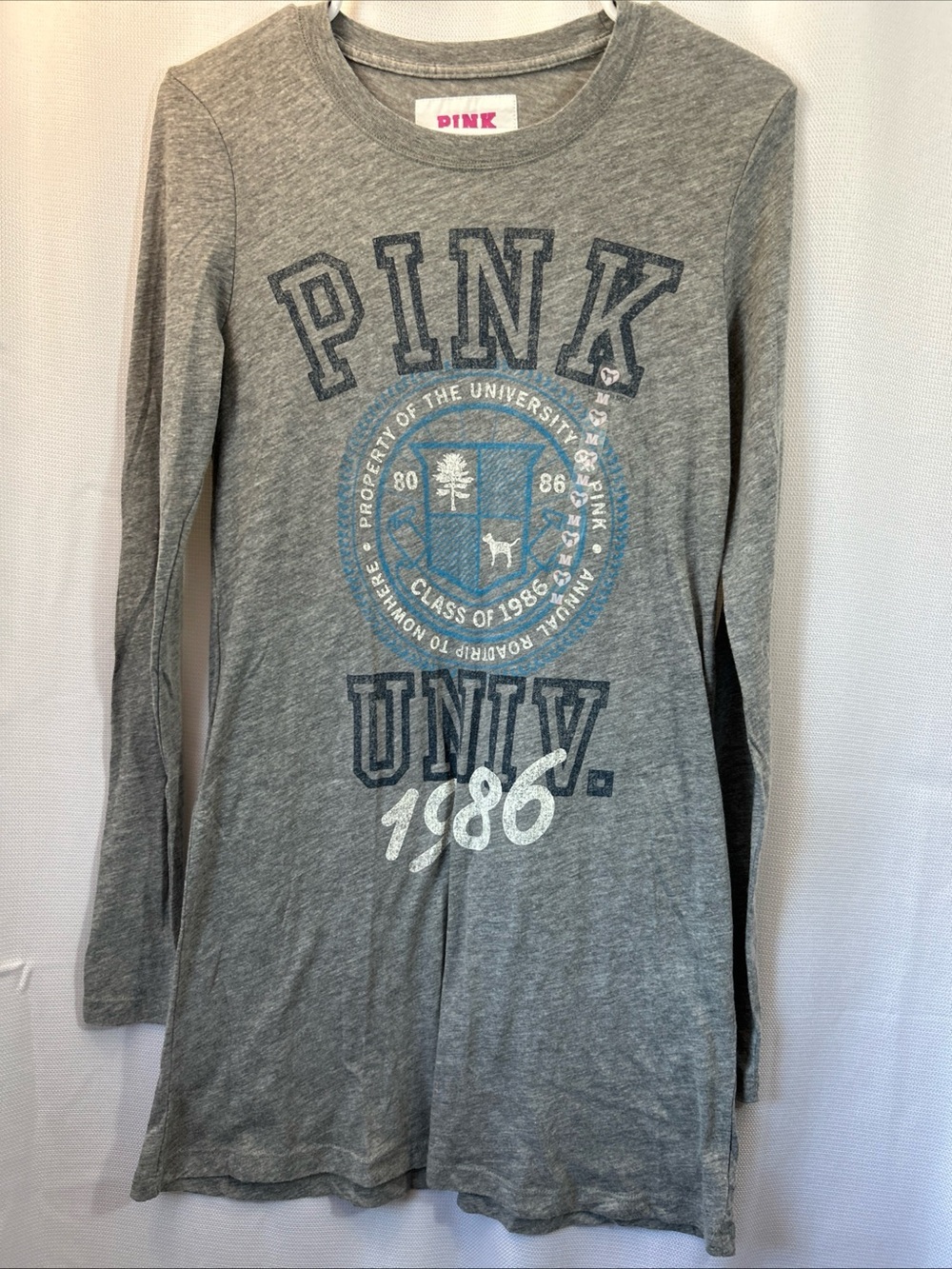 Victoria's Secret PINK Gray Sleep Shirt Loungewear Medium